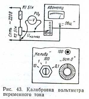 Схема электрическая принципиальная вольтметра в7 41